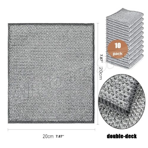 Click to see full view       HIC Kitchen Multi-Use Non-Scratch Wire Cleaning Cloths, Set of 20