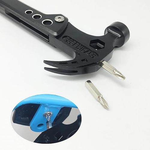 Outdoor Hammer | Heavy-Duty Foldable | Stainless Steel Hammer Hand Tool | for Home Repair Car Maintenance Furniture Setup Camping Hiking Backpacking