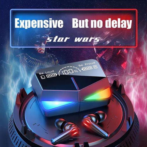 M28 In-Ear Gaming Earbuds with Microphone Wireless Bass Audio Headphones for Games and Music
