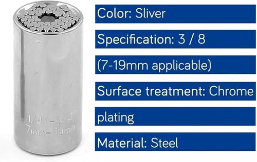 7-19mm Socket Sleeve Torque Wrench Head Set Power Drill Ratchet Bushing Spanner Key Magic Multi Hand Tools