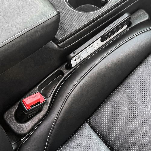 2Pcs Car Seat Gap Filler Seat Crevice Storage Box Bag Between Seats Console Organizer Decoration Interior Auto Accessorie