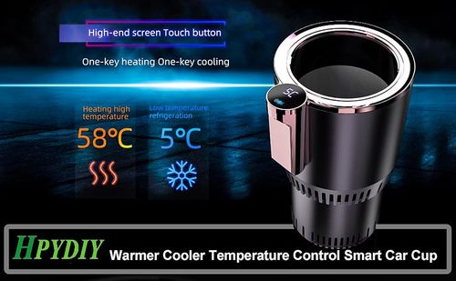 Smart Car Heater & Cold Cup, Temperature Control Cup, Car Cup Holder|Quick Heating Cup|Car Refrigerator Quick Cooling Cup| (purple)