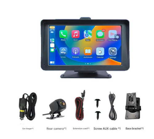 6-inch portable wireless CarPlay car GPS navigator, car FM player, AM Bluetooth screen mirroring