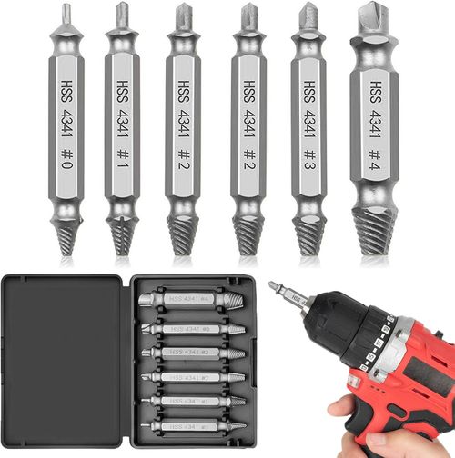 6Pcs Screw Extractor Set,Multi-Function Repair Tool Kit Tools Gadgets for Men Extractor Kit Electronics Household Home Repair