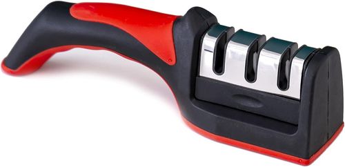 Knife Sharpener 3-Stage - Household Handheld Quick Knife Sharpener, Multi-Functional Three-Stage Knife Sharpening Tool