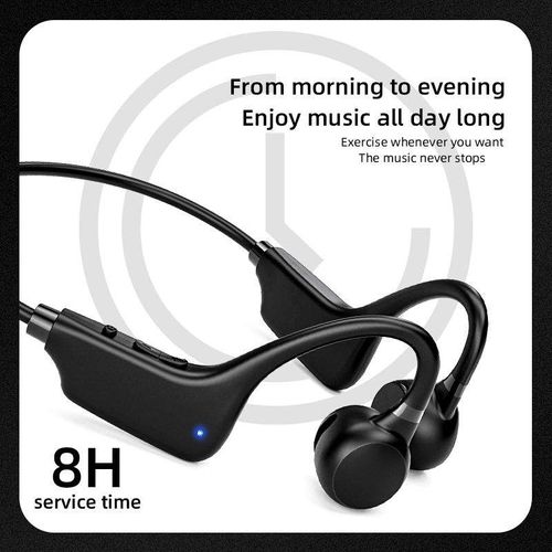 New Bone Conduction Headphones, Open Ear Bluetooth 5.4, Lightweight Skin-Friendly, IPX5 Sweat Resistant, 12Hrs Playtime Sports Wireless Earbuds with Built-in Mic for Running, Gym, Cycling, Outdoor