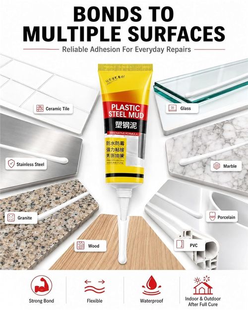 Flexible Kitchen & Bath Waterproof Caulk Sealant, 5X Strong Adhesion Anti-Crack Fast Water Resist Squeeze Tube Sealer