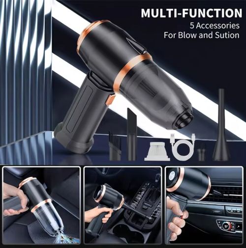 Car Vacuum Cleaner Strong Suction Cleaning Mini Machine Wireless Portable Handhled Blower Machine Air Duster for Home Appliances