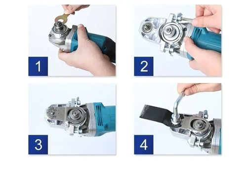 Angle Grinder Oscillating Adapter, Universal Head Adapter Metal Complete Angle Grinder Oscillating Adapter Tool Accessories （Angle grinder not included）