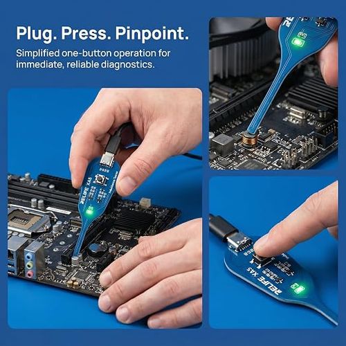Inductance Tester XA5 | Motherboard Coil Tester Electronic Circuit Board Inductor Detector for PC Phone Motherboard Repair Electromagnetic Induction Quick Fault Check Tool