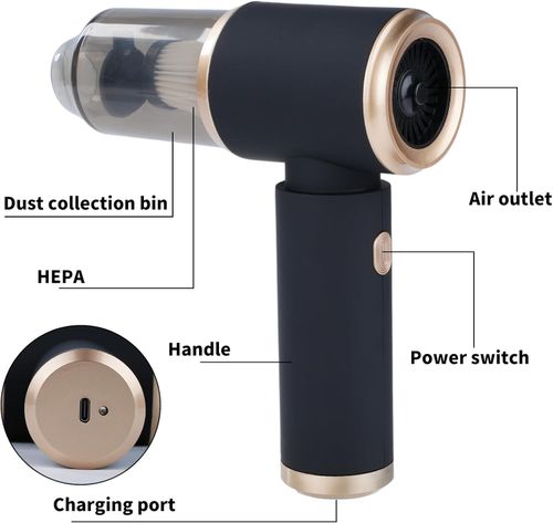 Car Vacuum Cleaner Strong Suction Cleaning Mini Machine Wireless Portable Handhled Blower Machine Air Duster for Home Appliances