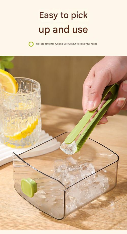Double Layer Ice Maker Tray with Storage Box – 48 Cubes Food Safe Mold for Freeze & Easy Press-Out Ice, Great for Home, Office, Parties, Kitchen, RV & Outdoor – Includes Lid & Ice Clip