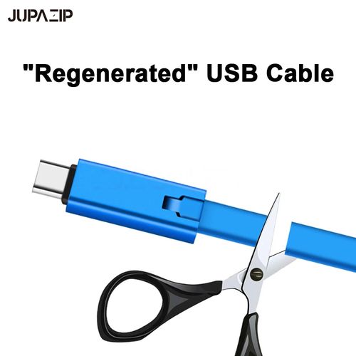 Repairable Micro USB cable, USB Type-C cable, Lightning cable, reusable, supports fast charging, 1.5 meters (black).