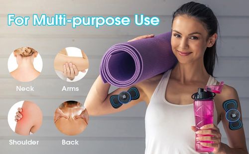 Portable Mini Massage Device,Mini Neck Massager, Remote Control Electric Massager,Back Massagers,8 Modes Adjustable Whole Body Massager