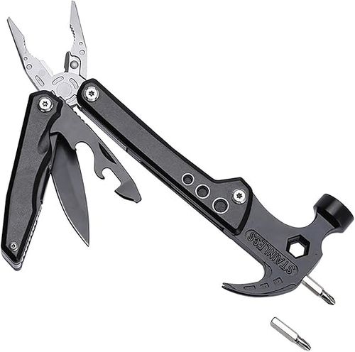 Outdoor Hammer | Heavy-Duty Foldable | Stainless Steel Hammer Hand Tool | for Home Repair Car Maintenance Furniture Setup Camping Hiking Backpacking