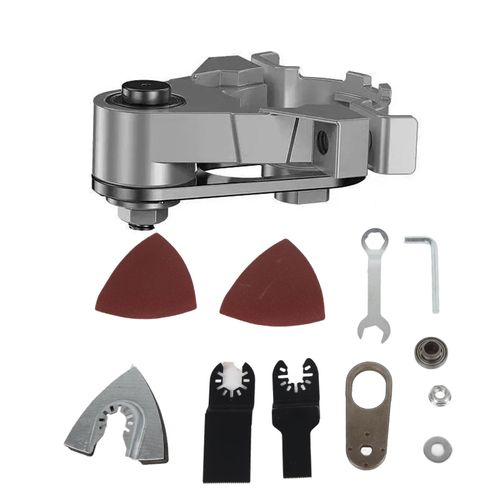 Angle Grinder Oscillating Adapter, Universal Head Adapter Metal Complete Angle Grinder Oscillating Adapter Tool Accessories （Angle grinder not included）