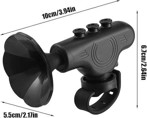 High-Decibel Electronic Bicycle Horn (Handlebar-Specific) — Waterproof Design — Adjustable Sound Modes — Suitable for Adult Bicycles (Cycling Accessory)