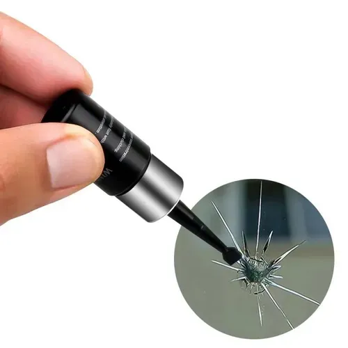 Windshield Repair Kit, Windshield Chip Repair Kit, Upgrade Car Windshield Crack Repair Kit, Glass Repair Liquid for Cracks and Chips, Cracks Gone Glass Repair Kit All Crack Types (Transparent)