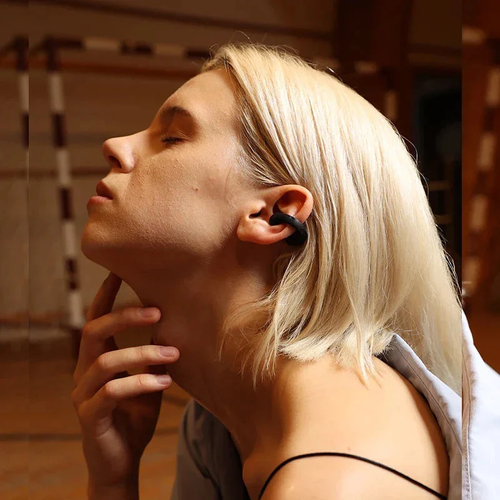 Wireless ear clip bone conduction waterproof headphones
