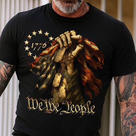 We The People - Bone Hand Dark Shirt HO82 894860