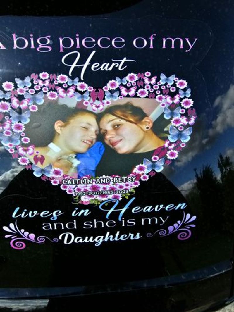 Memorial Upload Photo Flower, A Big Piece Of My Heart Lives In Heaven Personalized Decal