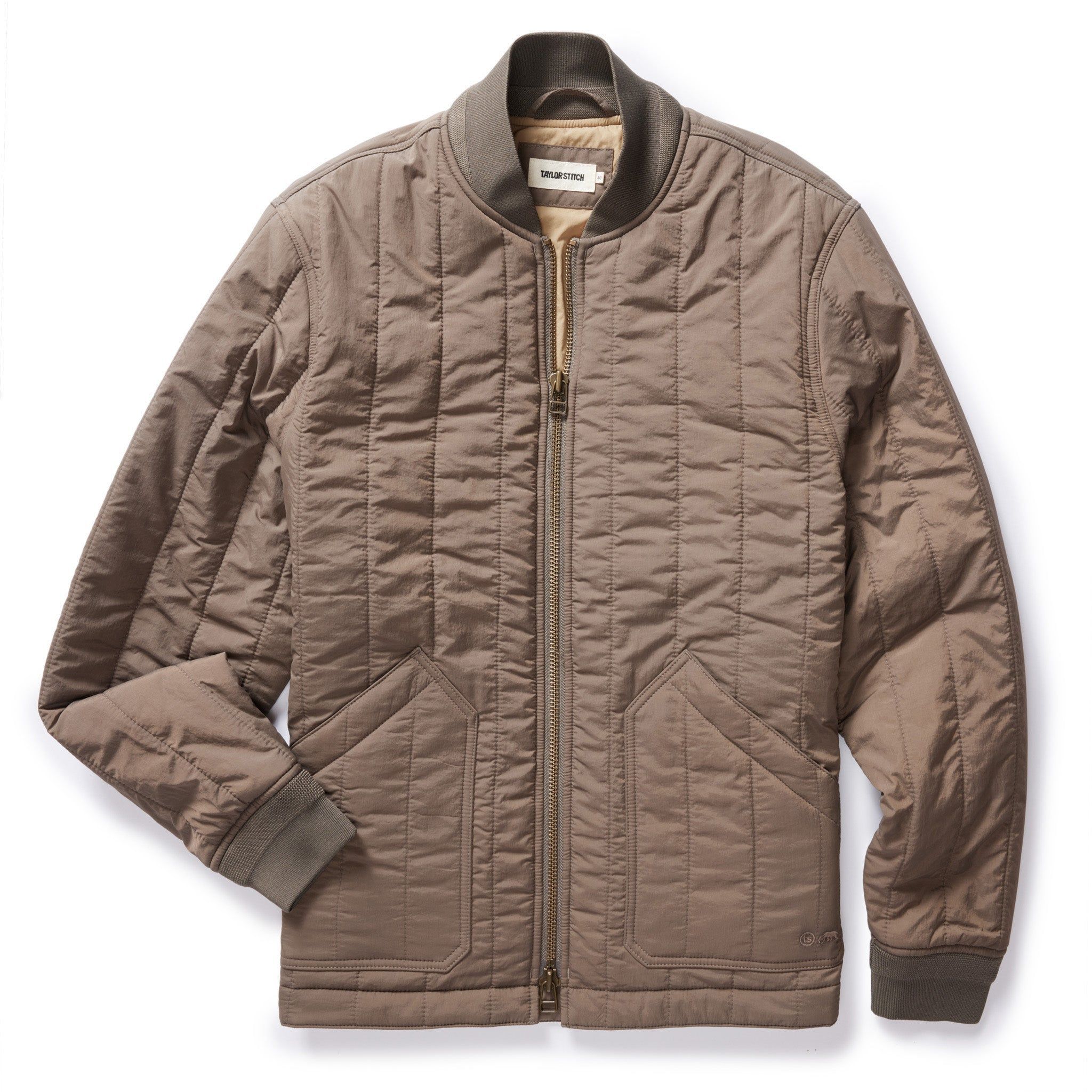 Auoun Able Jacket in Morel Quilted Nylon