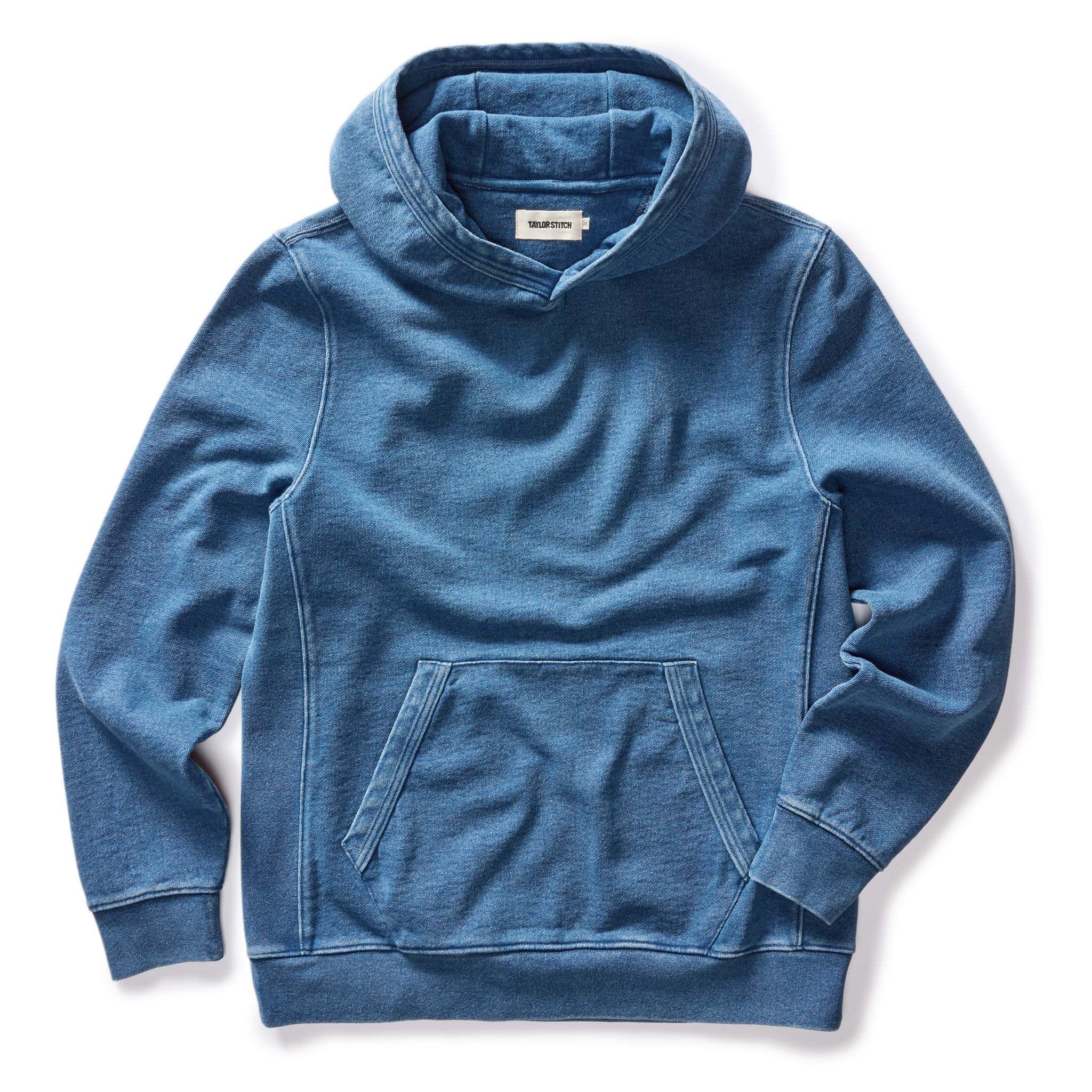 Auoun Apres Hoodie in Washed Indigo Terry