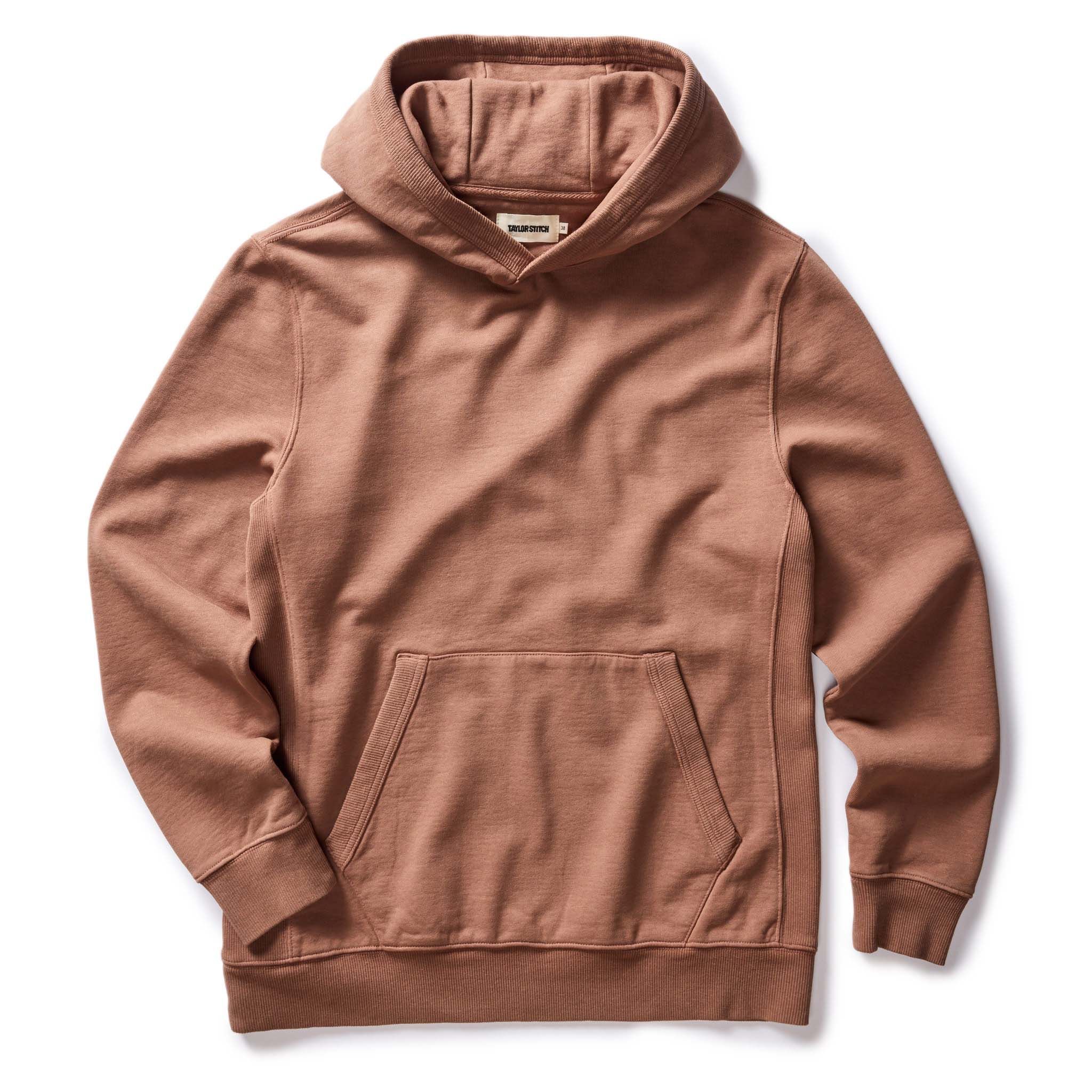 Auoun Cotton Hemp Hoodie in Faded Brick