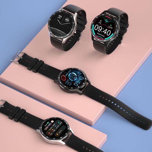 2-in-1 music control smartwatch with earplugs