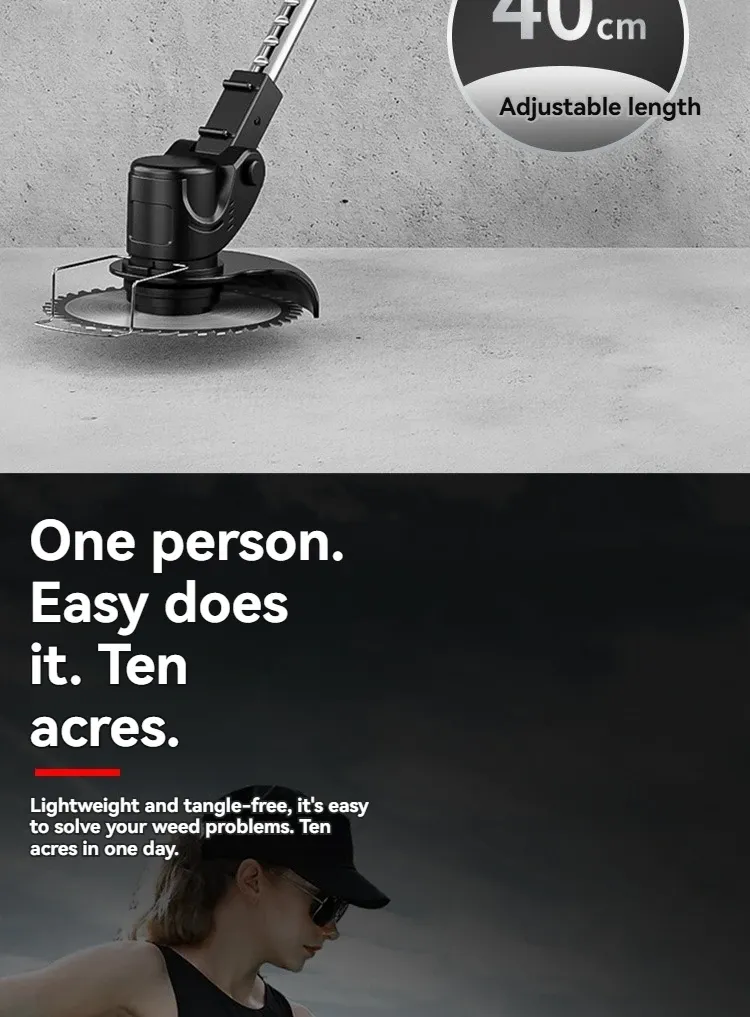 Wireless handheld multifunctional lithium battery weeding machine