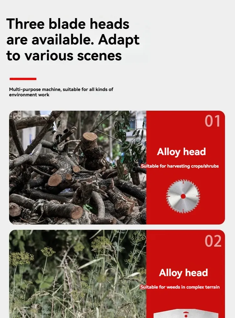 Wireless handheld multifunctional lithium battery weeding machine