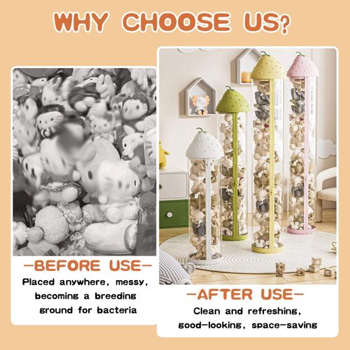 Toy zipper storage bucket with lighting