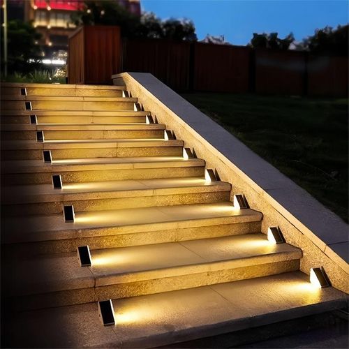 Waterproof luminous solar induction staircase light for outdoor lighting