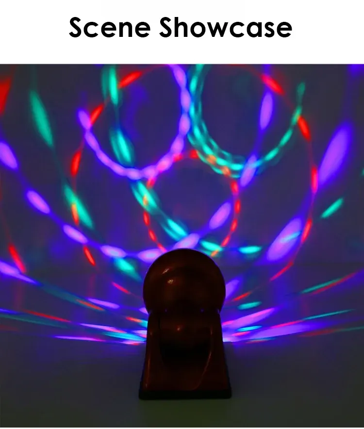 Disco Light Solar Charging Colorful Magic Ball RGB Atmosphere Light