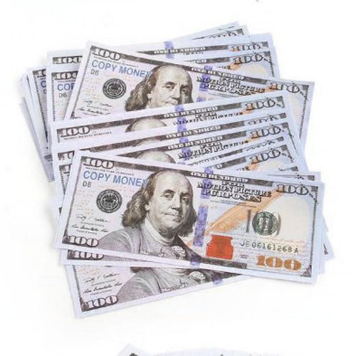 High quality $100 note replica, film prop money