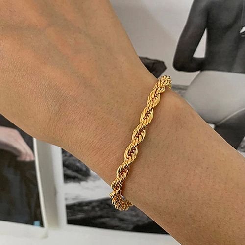 Minimalist Gold Chain Women's Set of 6 Multi-Layered Bracelets
