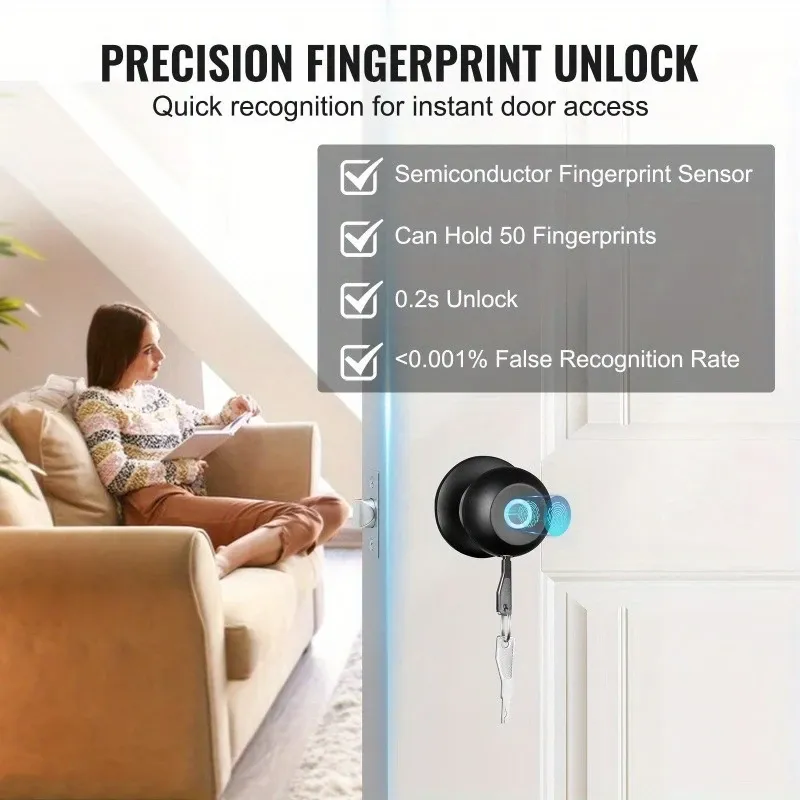 Wireless smart lock, fingerprint smart lock strap, and APP control