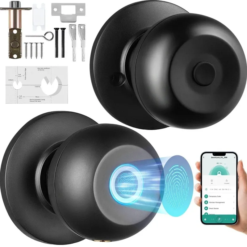 Wireless smart lock, fingerprint smart lock strap, and APP control