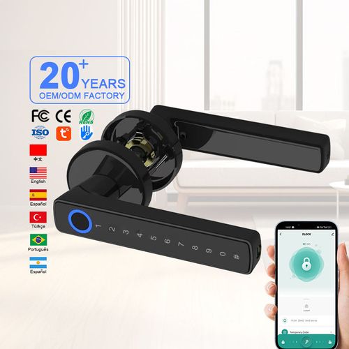 Fingerprint home security Seradula smart handle smart lock
