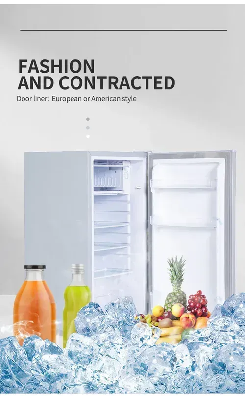 BC-92 Snowsea Defrosting Single Door Countertop Room Refrigerator Mini Countertop Refrigerator Top Freezer Refrigerator for Home Kitchen
