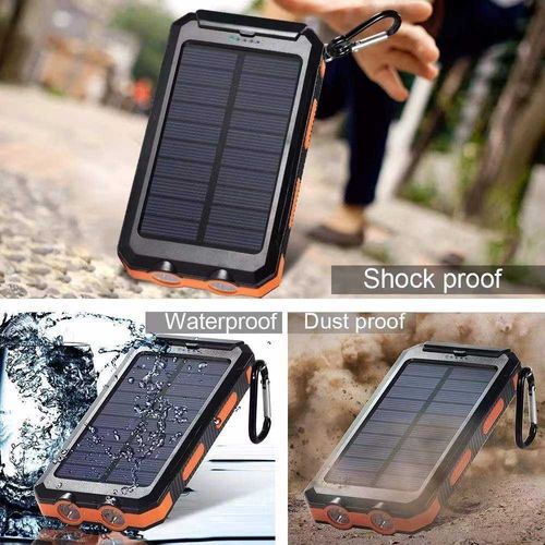 Solar 20000mAh Dual USB Port Battery Pack Charger