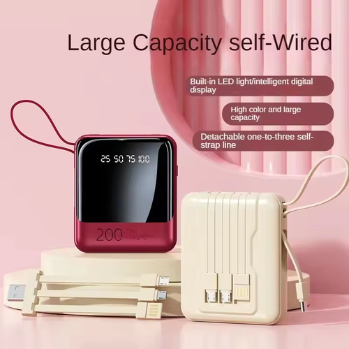 20000mAh large-capacity mini portable fast-charging power bank