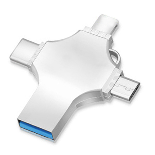 Popular 4 in 1 Usb Flash Drive 3.0 8GB-256GB High-Speed Pen Drive for iPhone Android Fast Data Transfer OTG Usb Disk
