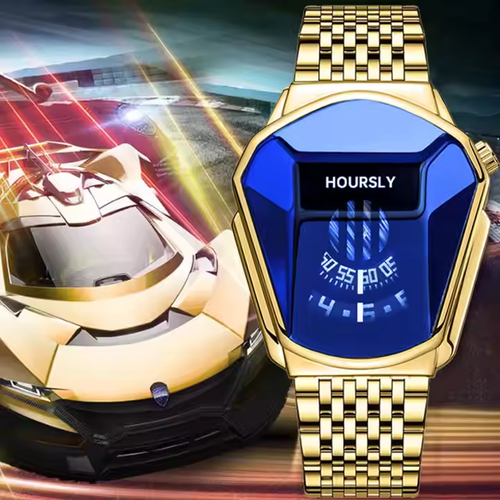 Men's New Trendy Cool Motorcycle Concept Quartz Men's Watch, Suitable for Various Holiday Gifts