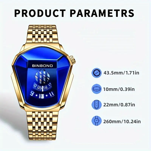 Men's New Trendy Cool Motorcycle Concept Quartz Men's Watch, Suitable for Various Holiday Gifts