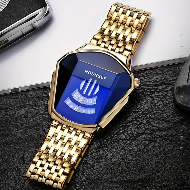 Men's New Trendy Cool Motorcycle Concept Quartz Men's Watch, Suitable for Various Holiday Gifts