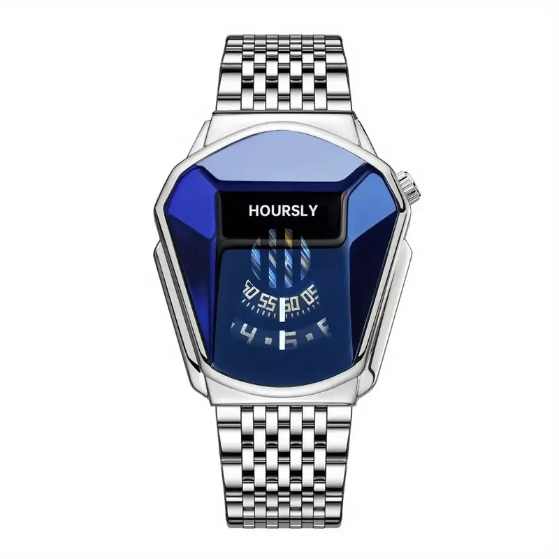 Men's New Trendy Cool Motorcycle Concept Quartz Men's Watch, Suitable for Various Holiday Gifts