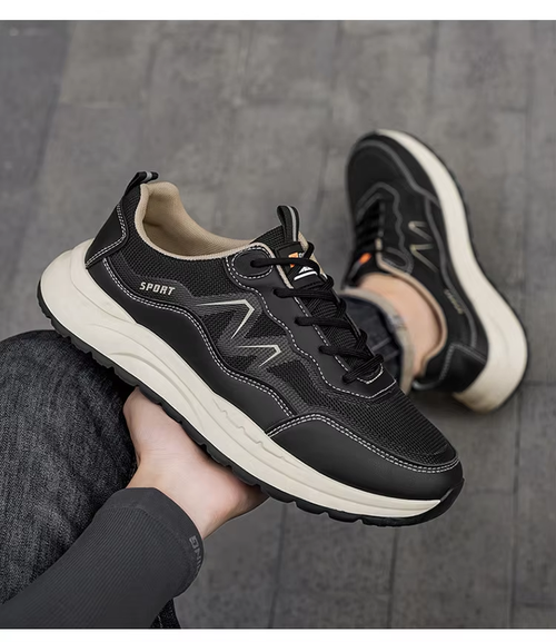 Men's New Comfortable Low-Cut Casual Walking Sneakers - Breathable Mesh Lining