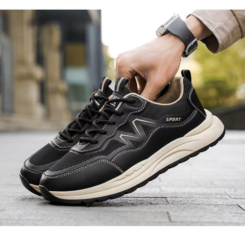 Men's New Comfortable Low-Cut Casual Walking Sneakers - Breathable Mesh Lining