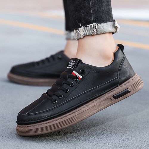 Men's Stylish Casual Soft-Sole Black Business Leather Shoes